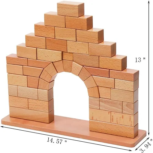 Miniatura 2 de Kghios Juguetes Montessori Materiales para niños pequeños Puente de arco romano Ciencia y cultura Materiales didácticos Educación Temprana Ayudas