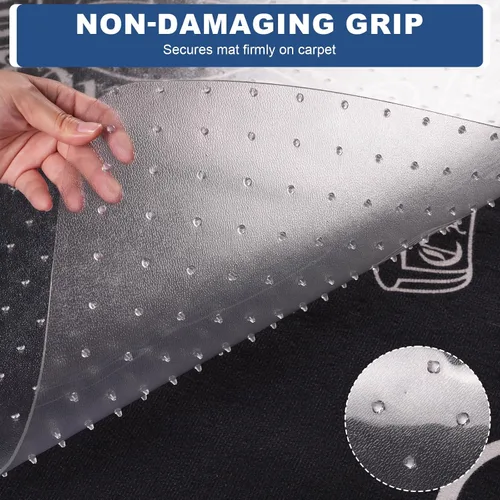 Miniatura 4 de Oroonoko Tapete para silla de alta resistencia para alfombras, extra grueso, para silla de oficina, para escritorio y sillas rodantes, 48 x 36