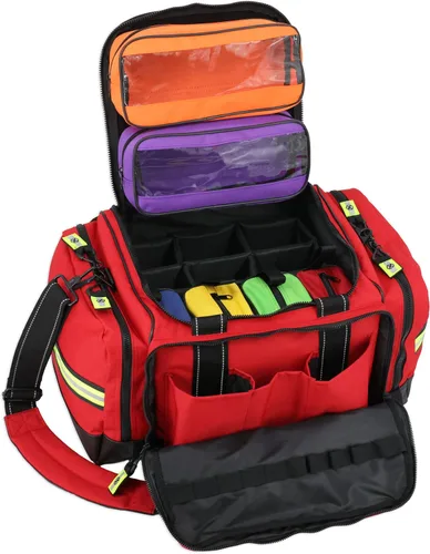 Miniatura 7 de Lightning X - Bolsa de trauma EMT extra grande para médico de primera respuesta equipada con kit de llenado C, color rojo