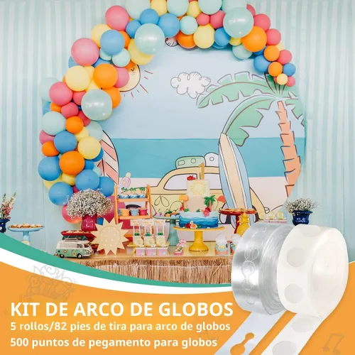 Miniatura 2 de Kit de arco de globos, tira de guirnalda de globos de 82 pies de fácil bricolaje y 500 puntos de pegamento para arco de globos, decoración