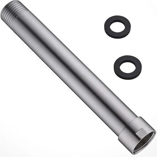 Miniatura 7 de Extensión de brazo de ducha de níquel cepillado, brazo extensor de 1/2 pulgada para cabezal de ducha de lluvia de 4 pulgadas