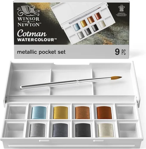 Miniatura 22 de Winsor & Newton 390639 - Cotman Field - Juego de 12 medias pastillas de acuarela