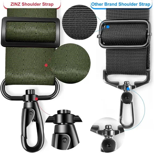Miniatura 22 de ZINZ Correa de hombro universal de 59 pulgadas con almohadilla transpirable fija ultra gruesa, correa de hombro ajustable y resistente para bolsa