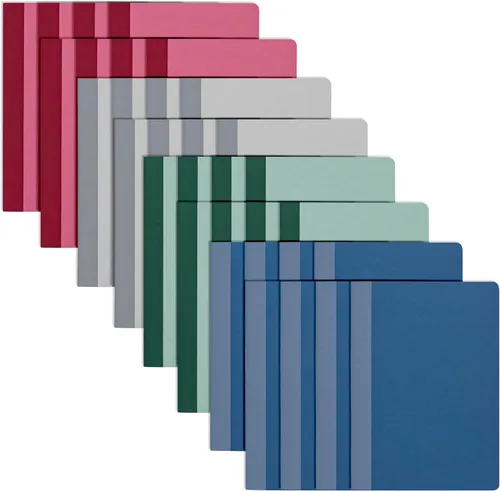 PAPERAGE Paquete de 32 cuadernos de composición, 60 páginas, 4 cubiertas de color con papel rayado universitario (tono tierra), 5.75 x 8 pulgadas,