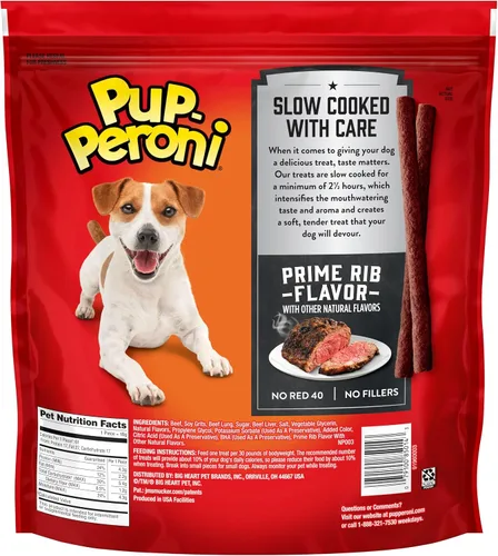 Miniatura 8 de Pup-Peroni Prime Rib - Golosinas para perros con sabor a costilla, bolsa de 38 onzas (paquete de 4)