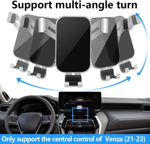 Miniatura 4 de Soporte para teléfono de coche para Toyota Venza 2021 2022 2023 2024 SUV Accesorios interiores de automóviles, mejor soporte para teléfonos