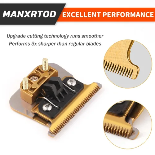 Miniatura 2 de FXGOLD 2.0 - Cuchilla de repuesto para todas las recortadoras BaBylissPRO FX787 y FX726, cuchillas de repuesto DLC ultra precisas compatibles