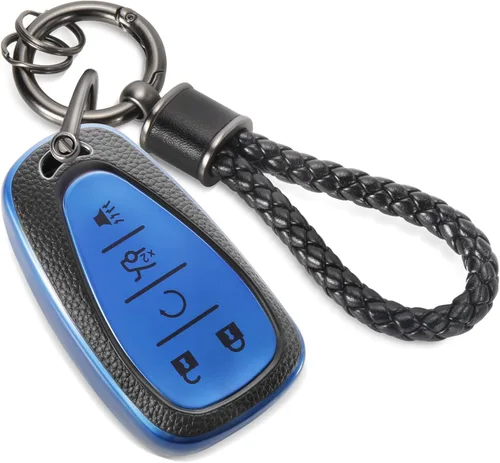 Miniatura 62 de Funda para llavero Buick con llavero de pulsera de circonita de moda, diseño de diamantes encantadores funda suave para Avenir Envision Encore Chevy