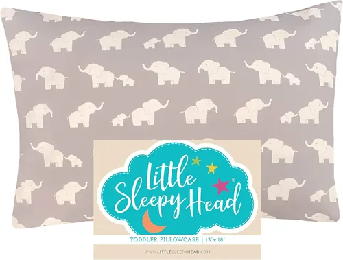 Miniatura 54 de Little Sleepy Head Funda de almohada para niños pequeños, 100% algodón y funda de almohada hipoalergénica para almohada de niños pequeños, funda
