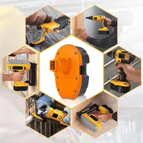Miniatura 6 de Totoplus Batería de repuesto de 18 V para DeWALT: Baterías Ni-Mh XRP DC9096 de 18 voltios 5.0Ah compatibles con herramientas eléctricas inalámbricas