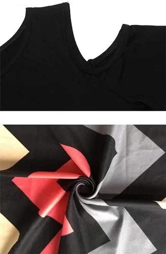 Miniatura 6 de Kancystore - Vestido largo de manga corta con hombros descubiertos y bolsillos para mujer