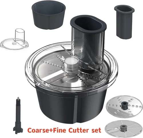 Miniatura 2 de Cortador de verduras adecuado para Thermomix TM6/TM5, pelador multifuncional compatible con accesorios Thermomix (Juego de cortador grueso + fino)