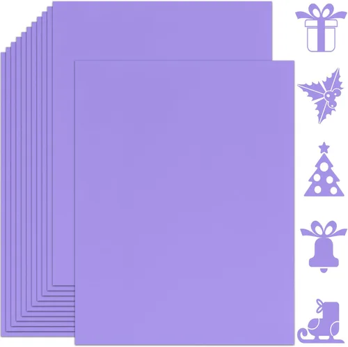 Miniatura 14 de 25 hojas de papel de cartulina azul claro 8.5'' x 11'', 250 g/m²/92 lb papel grueso para álbum de recortes, invitaciones, impresión y tarjetas