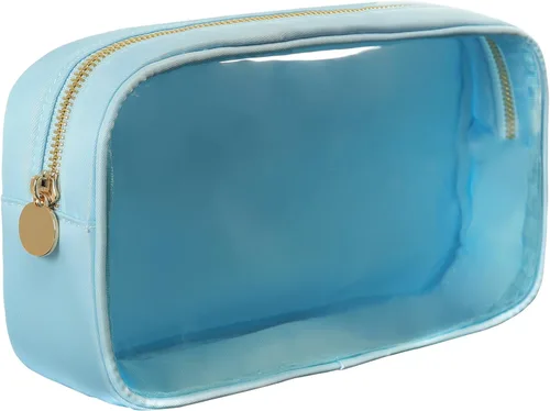 Miniatura 29 de Bolsa de maquillaje de viaje cosmética bolsa de maquillaje de aseo Orgnizer para mujeres, Sacos transparentes de color rosa intenso, Internacional