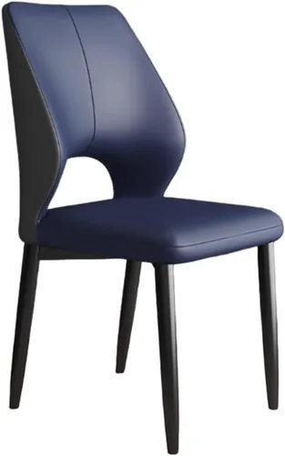 Miniatura 15 de YVYKFZD Simple Dining Chairs Set, PU Leather Kitchen Chairs, Armless Dining Room Chair with Metal Legs, Upholstered Living Room Chair, for Bedroom