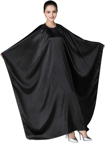 Capa de peluquería de peluquería para adultos, satén profesional, vestido de peluquería impermeable, champú y capas de corte