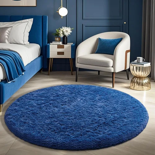 Miniatura 165 de Ophanie Alfombra Verde de Césped, Alfombras de Área para Dormitorio, Alfombra Shag Esponjosa de 4x6 pies, Suave Peluda Afelpada Linda para Niños 7