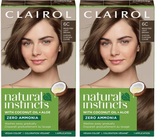 Miniatura 53 de Clairol Natural Instincts Tinte Demipermanente para el Cabello, 4RV Color de Cabello Borgoña Oscuro, Paquete de 3 4RV Borgoña oscuro