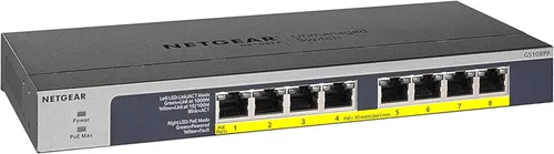 Miniatura 12 de NETGEAR Conmutador PoE no administrado Gigabit Ethernet de 16 puertos (GS116LP) - con 16 x PoE+ @ 76W actualizable, para escritorio, montaje