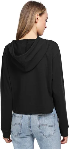 Miniatura 5 de MakeMeChic - Sudadera de manga larga casual, con capucha y de longitud corta, para mujer