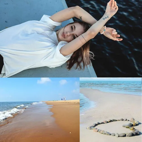 Miniatura 7 de Pulseras de tortuga marina oceánica, joyería de playa para mujeres y hombres, 0.315 pulgadas (0.315 in) de piedra natural, pulsera elástica
