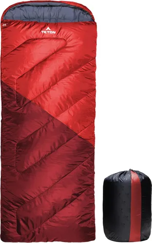 Miniatura 9 de Bolsas de dormir TETON Celsius Regular, 25F, 20F, 0F grados, bolsa para todo clima para adultos y niños, camping fácil y cálido, bolsa de viaje