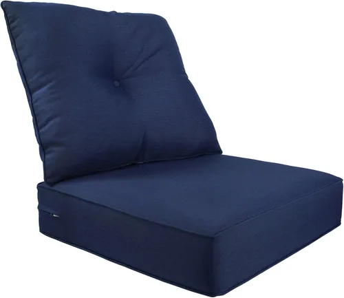 Miniatura 13 de Juego de cojines de repuesto para sillón de interiores o exteriores; para primavera y verano Olefina Gris Claro