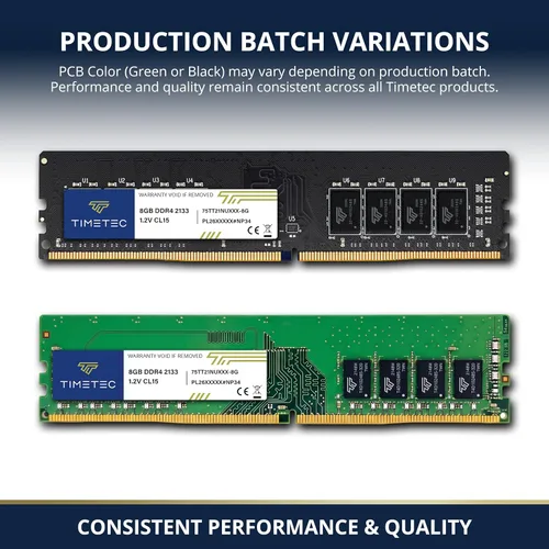 Miniatura 2 de Timetec Kit de 16 GB (2 x 8 GB) DDR4 2133MHz (PC4-2133P) PC4-17000 UDIMM RAM de escritorio - 288 pines 1.2V CL15 sin búfer DIMM actualización