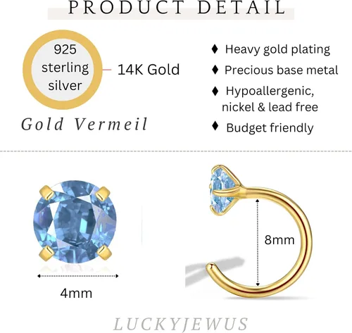 Miniatura 33 de Aretes pequeños de plata de ley 925 para mujer