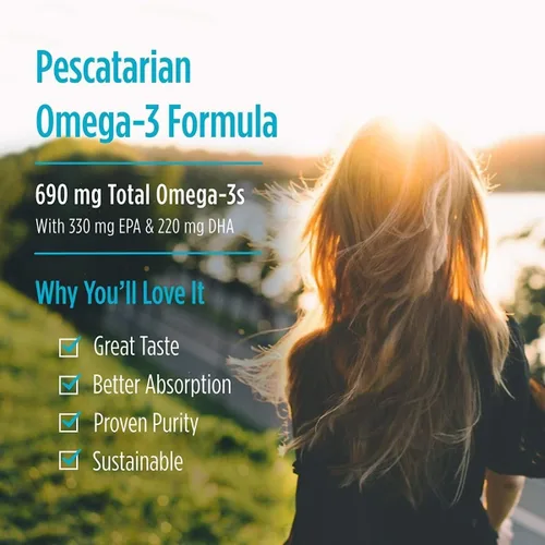 Miniatura 5 de Nordic Naturals Omega-3 en gelatina de pescado, sabor a limón, 60 geles de pescado, 690 mg de omega-3, aceite de pescado, EPA y DHA, apoyo