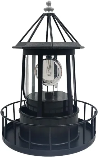 CALIDAKA Faro LED con energía solar de 360 grados giratorio paisaje IP65 impermeable duradero giratorio al aire libre lámpara de luz solar colgante