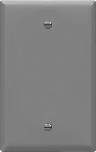 Miniatura 8 de ENERLITES - Placas para pared de dispositivo en blanco, acabado brillante, cubiertas de salida en blanco de tamaño mediano, 1 banda, 4.88 x 3.11