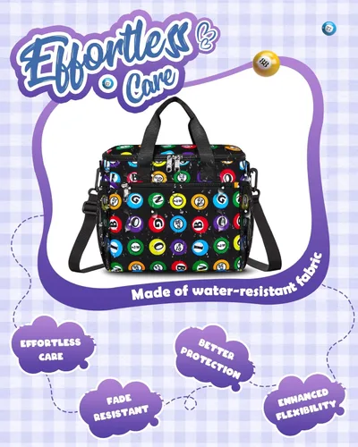 Miniatura 5 de Bolsa de Bingo para Marcadores, Rotuladores, Punteros con Bolsillos para Utensilios de Bingo (Negro/Verde)