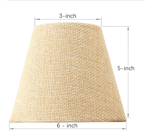 Miniatura 4 de Juego de 6 pantallas de araña pequeñas de 3 x 6 x 5 pulgadas, pantalla de arpillera con clip en bombilla de granja Natural