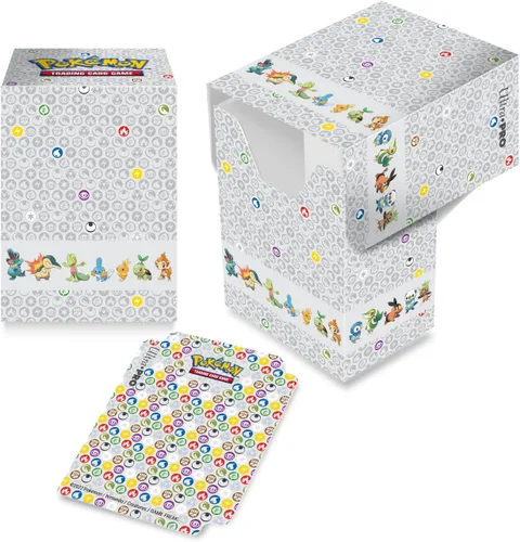 Ultra Pro Pokémon: Paquete de accesorios para el primer compañero – Incluye: caja de almacenamiento para más de 700 cartas con funda, caja de