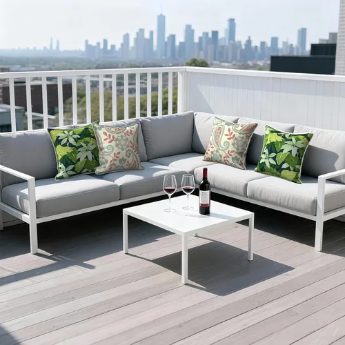 Miniatura 795 de Juego de 2 almohadas para exteriores de 16 x 16 pulgadas, repelentes al agua con interiores, para muebles de patio, hogar, jardín, geometría bohemia