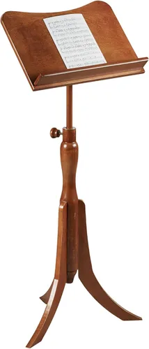 Miniatura 7 de Touch of Class Parke - Soporte para partituras de música, madera, calado, ajustable, estación de madera para directores, atril de biblioteca