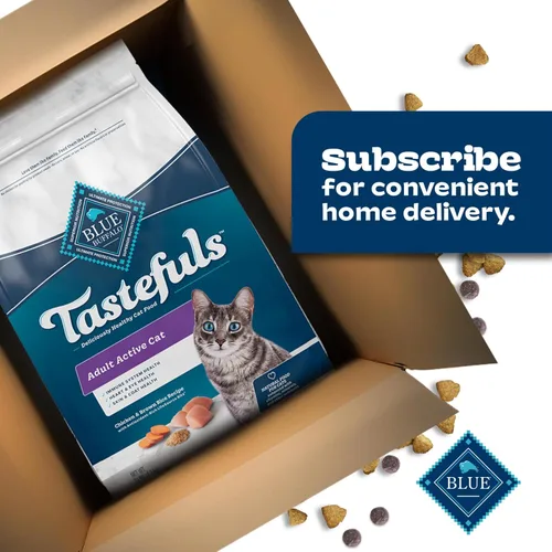 Miniatura 11 de Blue Buffalo Tastefuls - Comida seca natural para gatos adultos activos, receta de pollo y arroz integral, bolsa de 15 libras