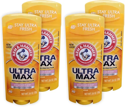 Miniatura 5 de Arm & Hammer Ultramax Invisible Solid Powder Antitranspirante y desodorante fresco, 2.6 onzas, paquete de 2