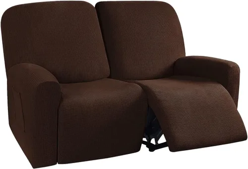 Miniatura 25 de vctops Fundas elásticas resistentes al agua, para sofá reclinable, suaves y lisas, con correa elástica antideslizante, protector de muebles