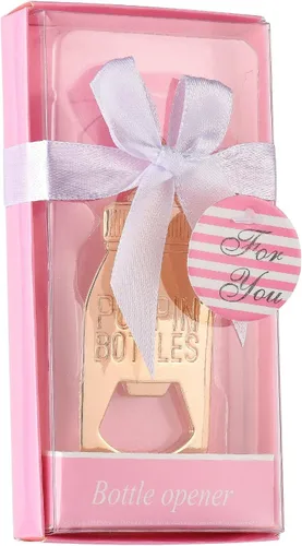 Miniatura 3 de 12 abrebotellas, recuerdo de baby shower para invitados, abrebiberones de oro rosa, regalos de boda, regalos de baby shower, regalos para invitados