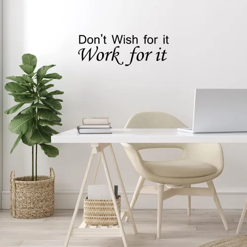 Miniatura 5 de Zonon 5 hojas de calcomanías de pared con citas inspiradoras para despegar y pegar, calcomanías de pared motivacionales positivas para sala