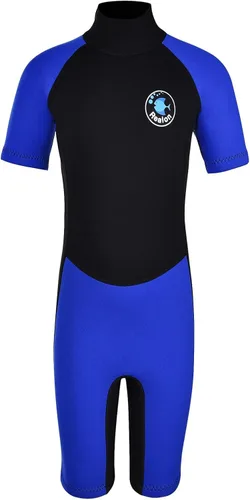 Miniatura 8 de Traje de neopreno de 3 mm para niños, niñas, niños pequeños y jóvenes; traje de baño completo térmico para agua fría; cremallera en la espalda
