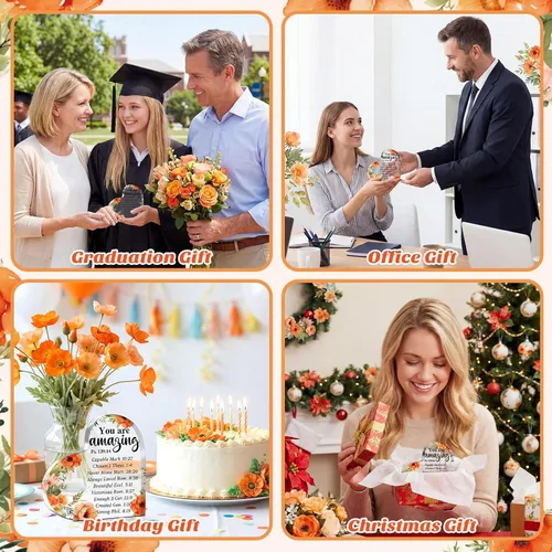 Miniatura 5 de Jetec Regalos de acrílico inspiradores de graduación para mujeres, ella, versículos cristianos de la Biblia 2026, regalos religiosos, decoración
