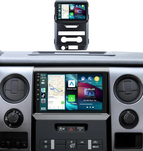 Radio de coche 8Core 4G RAM 64G ROM para Ford F150 2009-2014: actualización de 9 pulgadas 1280 * 800 HD pantalla táctil estéreo - Carplay