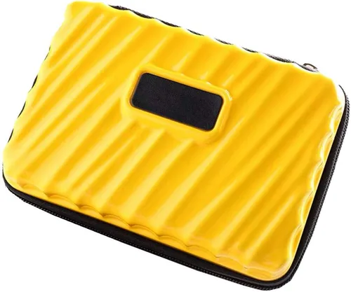 Miniatura 5 de Neceser de maquillaje con cremallera rígida y duradero, resistente a los golpes, para mujer, estuche Cosmático, impermeable, almacenamiento al aire