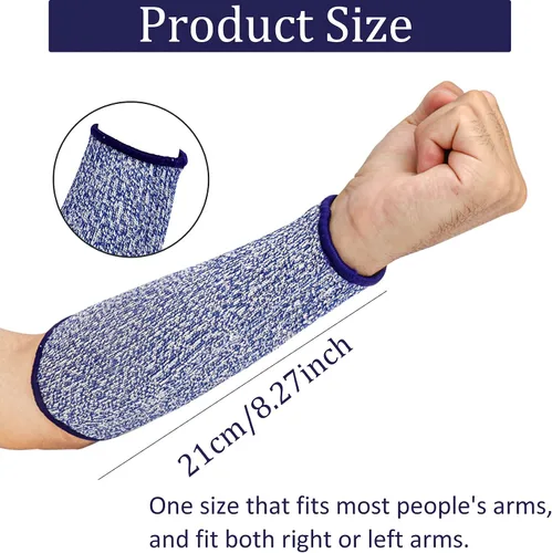 Miniatura 2 de 5 pares de mangas de protección de antebrazo resistentes a los cortes, protección de nivel 5, protectores de brazo a prueba de mordeduras, protector