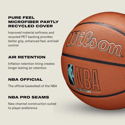 Miniatura 5 de Balones para baloncesto en interiores y exteriores Wilson NBA Forge Series Marrón