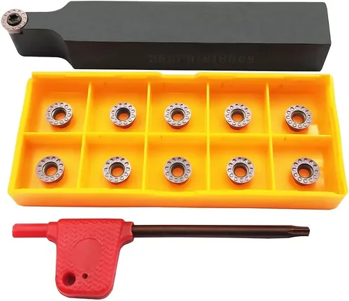 Miniatura 2 de 11 unids RPMT08T2MOE R4 insertos de fresado de carburo indexable cortador de cuchilla con 5/8 "/16 mm SRDPN1616H08 Carburo indexable Herramientas