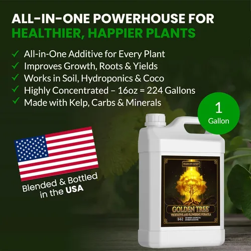 Miniatura 4 de Mejor alimento para plantas y árboles: Golden Tree de Humboldts Secret, crecimiento explosivo, incremento de la producción, recuperador de plantas
